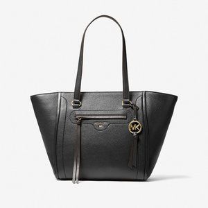 MICHAEL MICHAEL KORS - Carine Medium Pebbled Leather Tote Bag